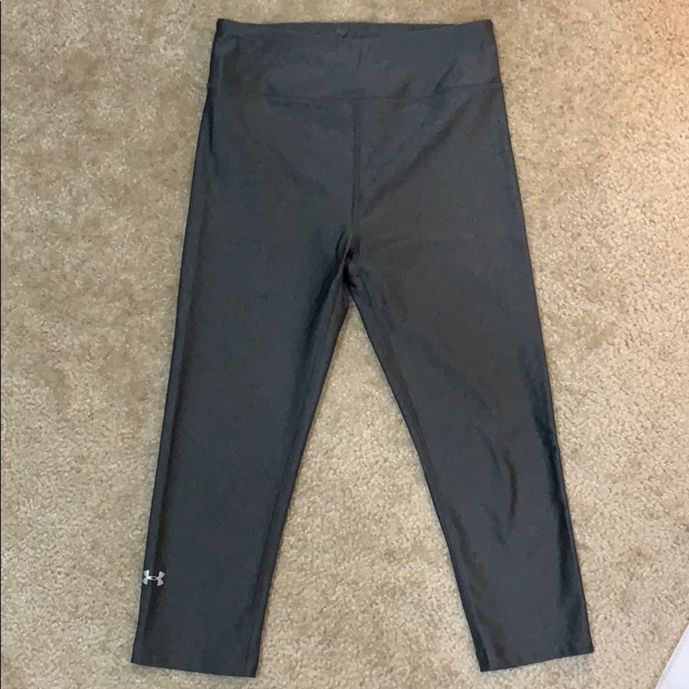 Under Armour Cropped Legging, Grey, Small